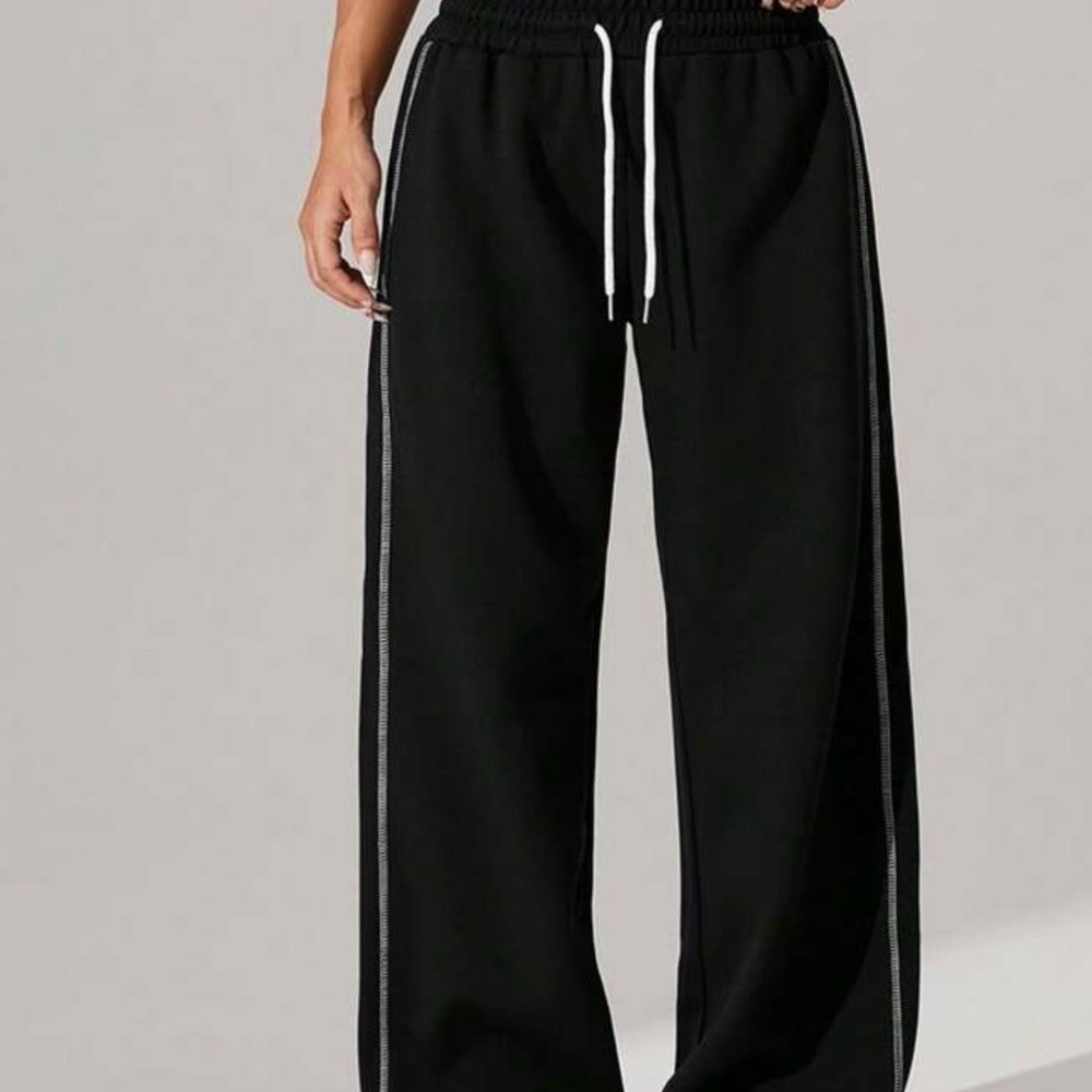 SHEIN Black Wide Leg Pants